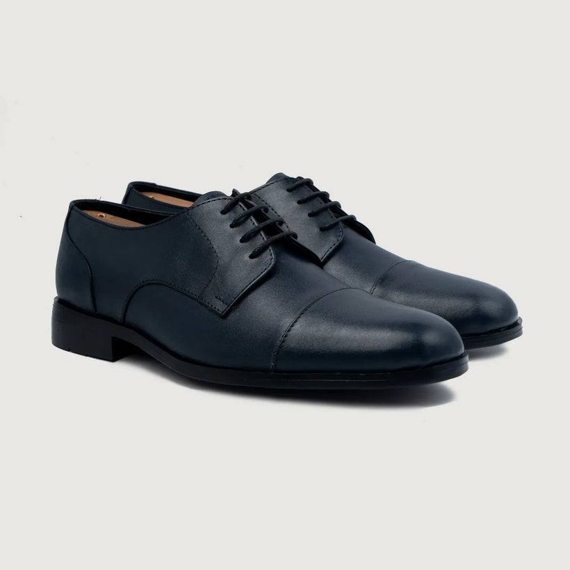Attorney Derby Midnight Blau Leather Shoes für Herren