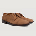 Dirk Brogues Derby Braun Nubuck Lederschuhe für Herren