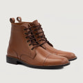 Knight Derby Hellbraun Lederstiefel für Herren