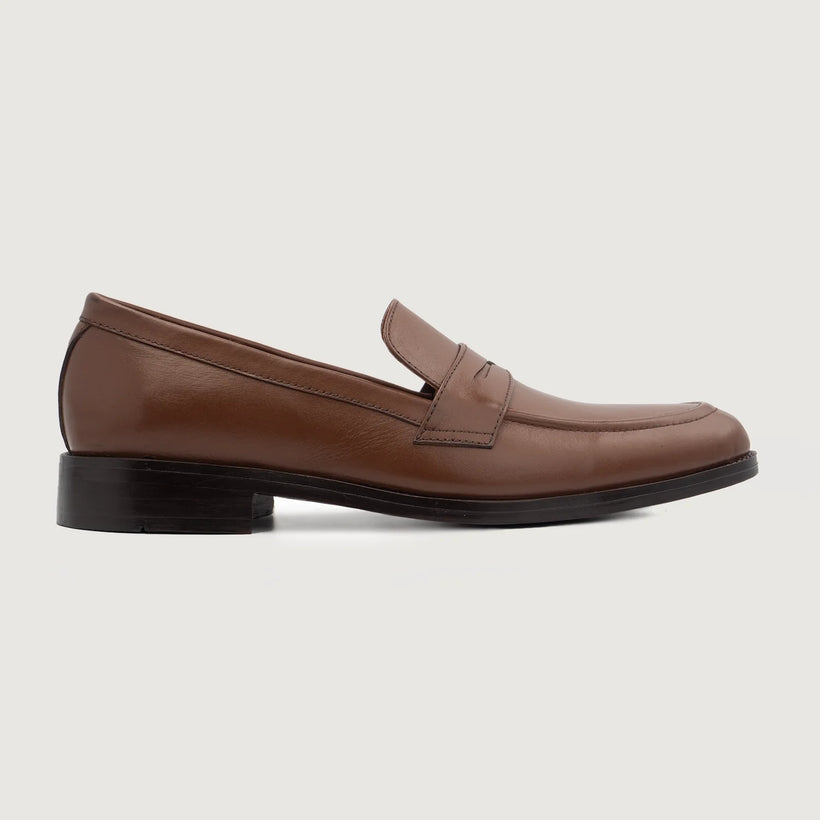Baxton Braun Leather Loafers für Herren