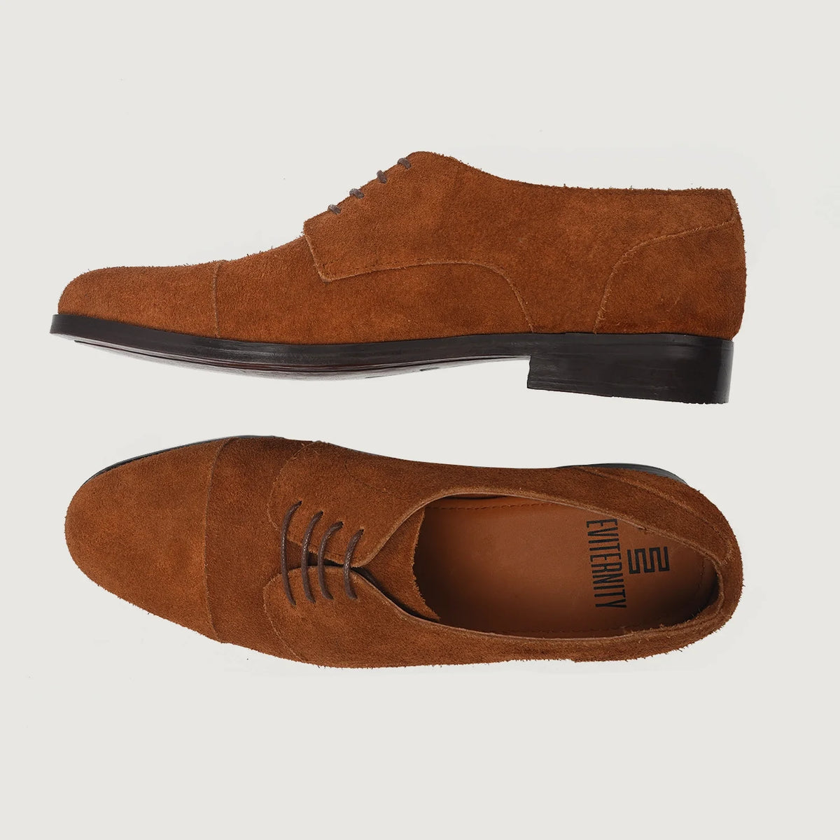 Attorney Derby Braun Suede Lederschuhe für Herren For Men - Verstärkte Fersenkappe & präzise Doppelnaht