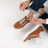 Styled On-Foot Perspective Demonstrating Ankle Fit & Silhouette on Model