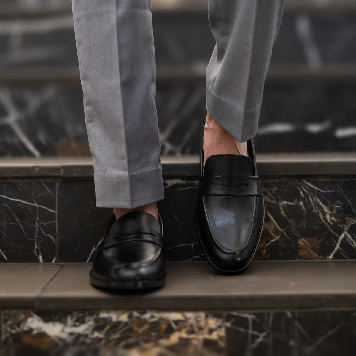Orlaven Baxton Schwarz Leder-Loafer für Herren footwear image 9