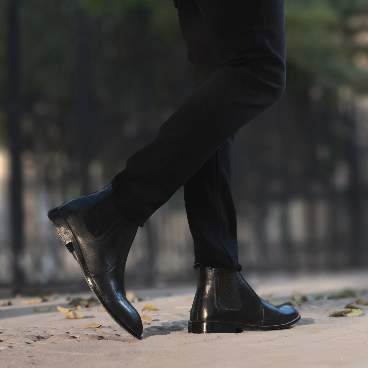 Orlaven Clarkson Chelsea Schwarz Lederstiefel für Herren footwear image 9
