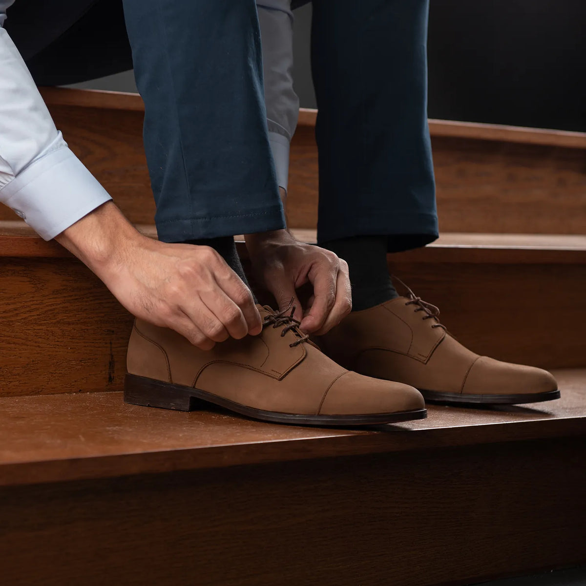Orlaven Attorney Derby Braun Nubuck Lederschuhe für Herren footwear image 10