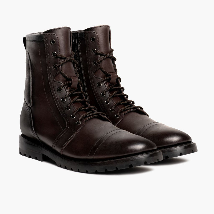Casa Moto Alt-Englisch Braun Lederstiefel für Herren