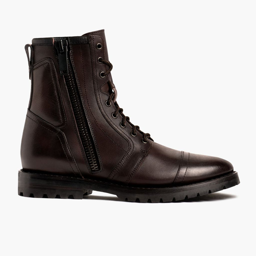 Casa Moto Alt-Englisch Braun Lederstiefel für Herren