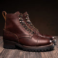 Challenger Whiskey-Braun Lederstiefel für Herren