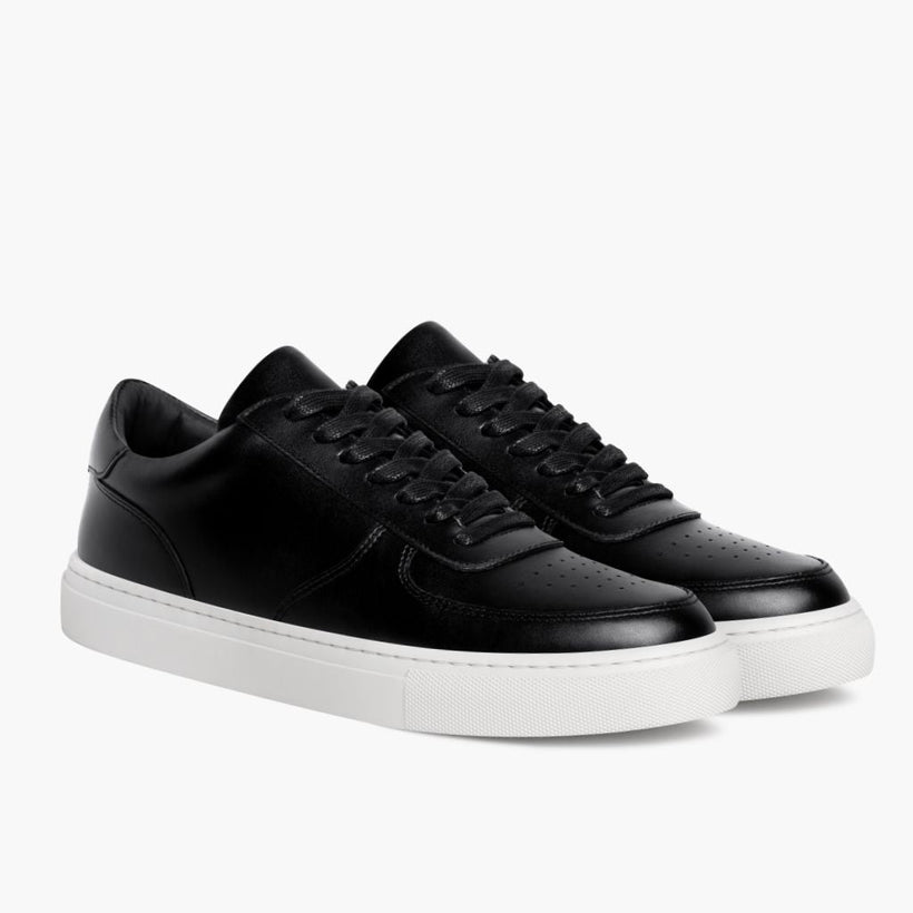 Court Schwarz Leder-Sneaker für Herren