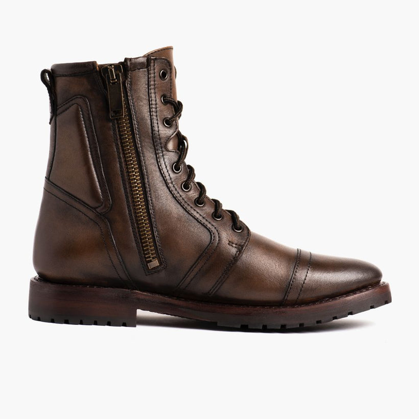 Casa Moto Añejo-Braun Lederstiefel für Herren