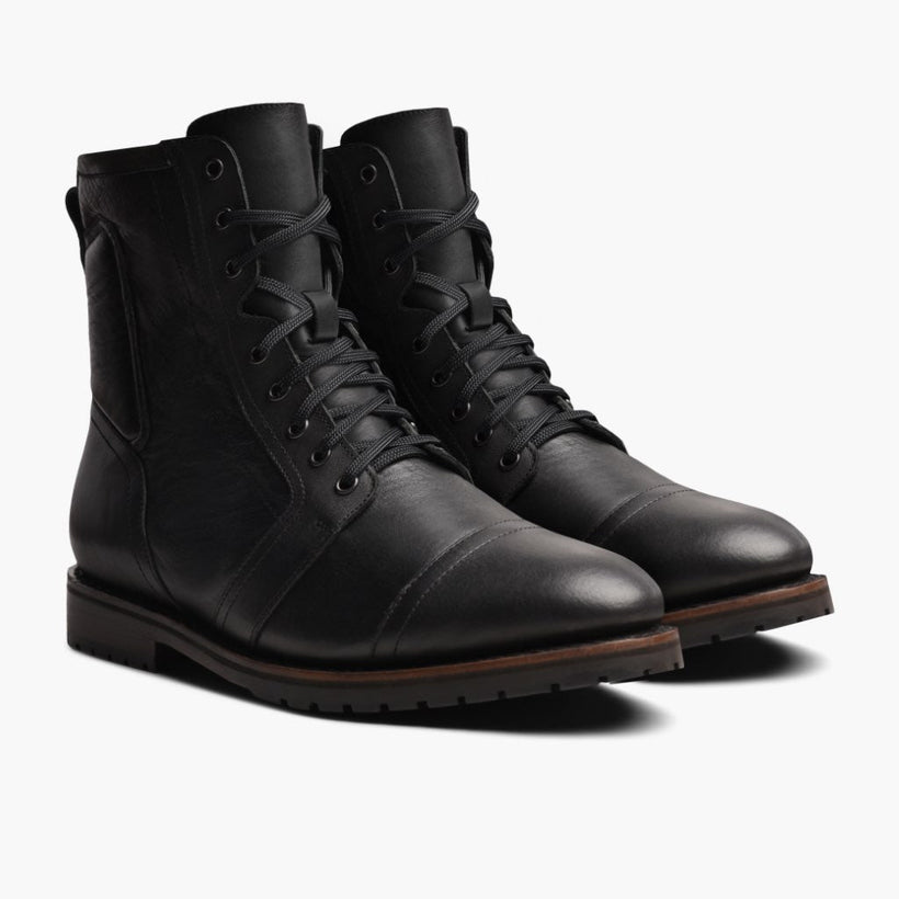 Casa Moto Schwarz Lederstiefel für Herren