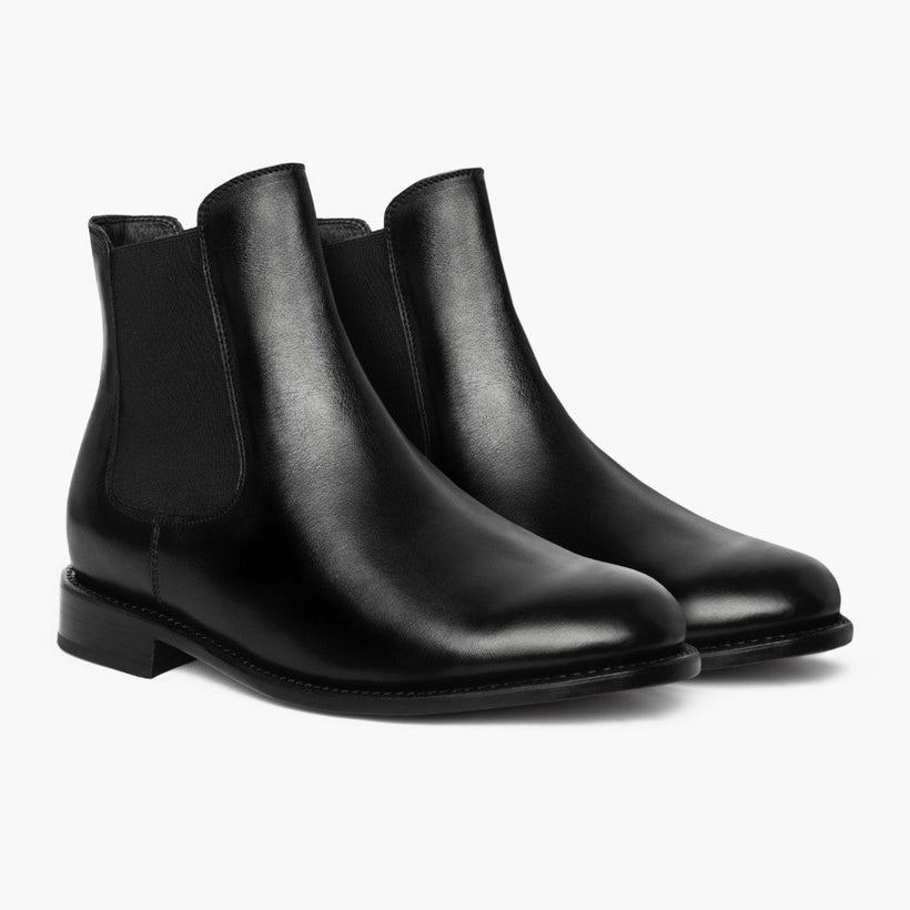 Cavalier Schwarz Lederstiefel für Herren