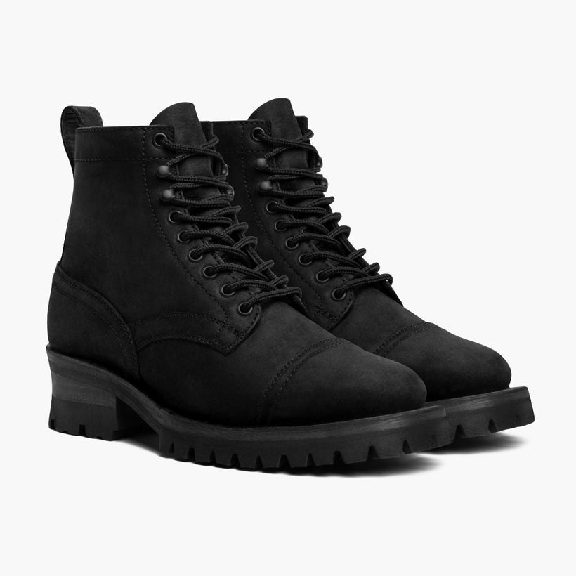 Challenger Schwarz Matte Leather Boots für Herren