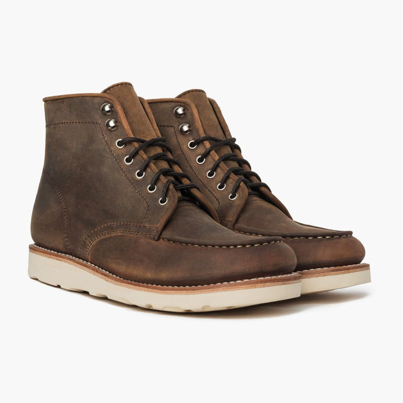 Diplomat Burnt Copper Leather Boots für Herren