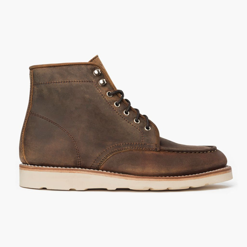 Diplomat Burnt Copper Leather Boots für Herren