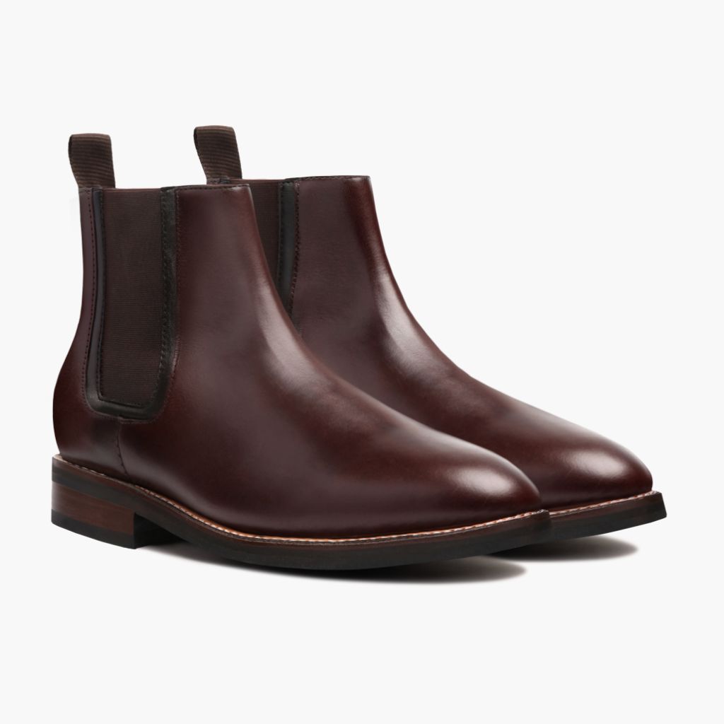 Duke Braun Lederstiefel für Herren in Brown Full-Grain Leather - Seitenansicht | Online Kaufen