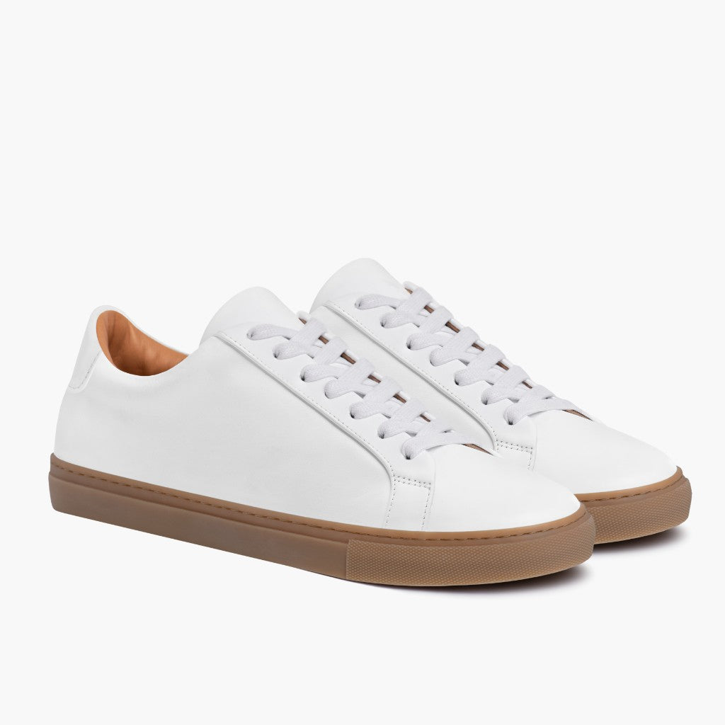 Legacy Weiß Leder-Sneaker für Herren in White Full-Grain Leather - Seitenansicht | Online Kaufen