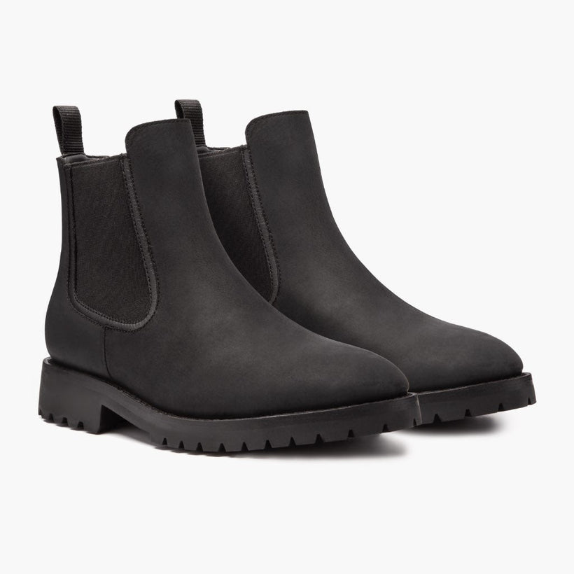 Legend Schwarz Matte Leather Boots für Herren