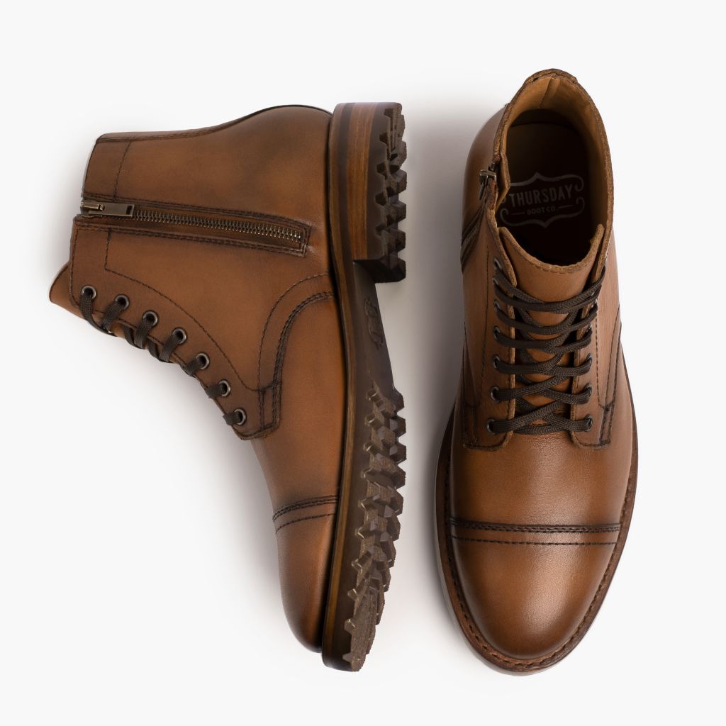 Major Cuero Lederstiefel für Herren in Classic Full-Grain Leather - Seitenansicht | Online Kaufen