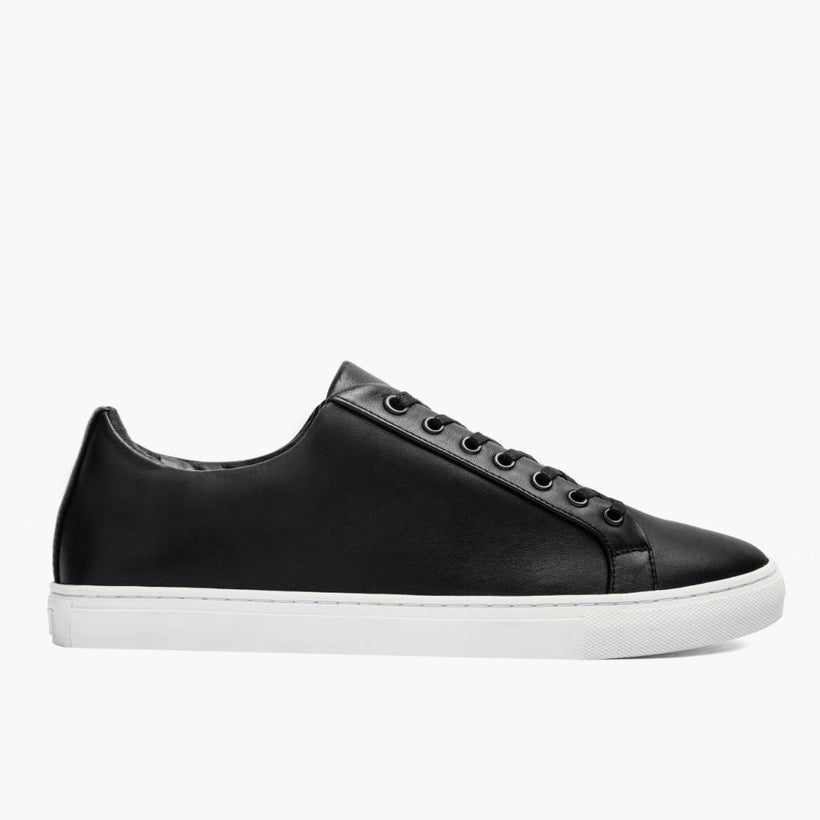 Premier Low Top Schwarz Leather Sneakers für Herren