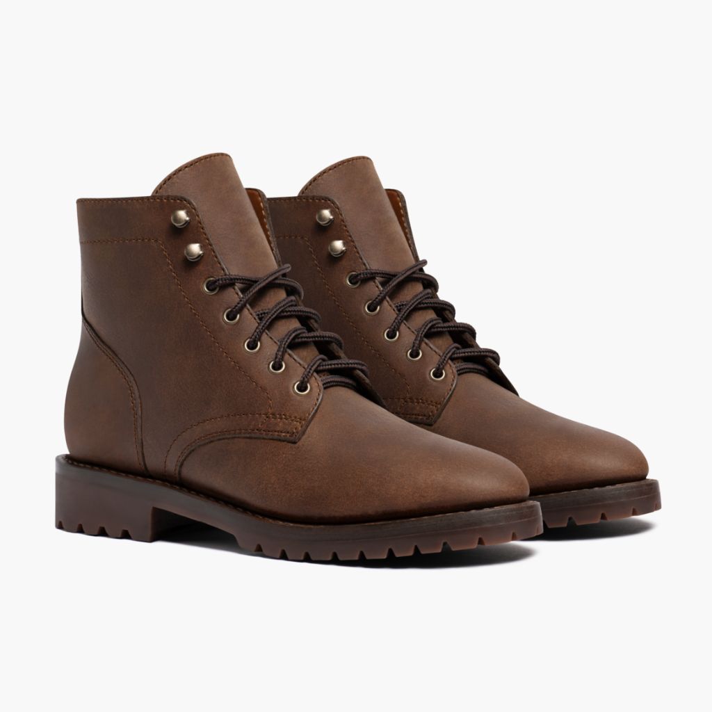 President StormKing® Desert Braun Lederstiefel für Herren For Men in Brown Full-Grain Leather - Seitenansicht | Online Kaufen