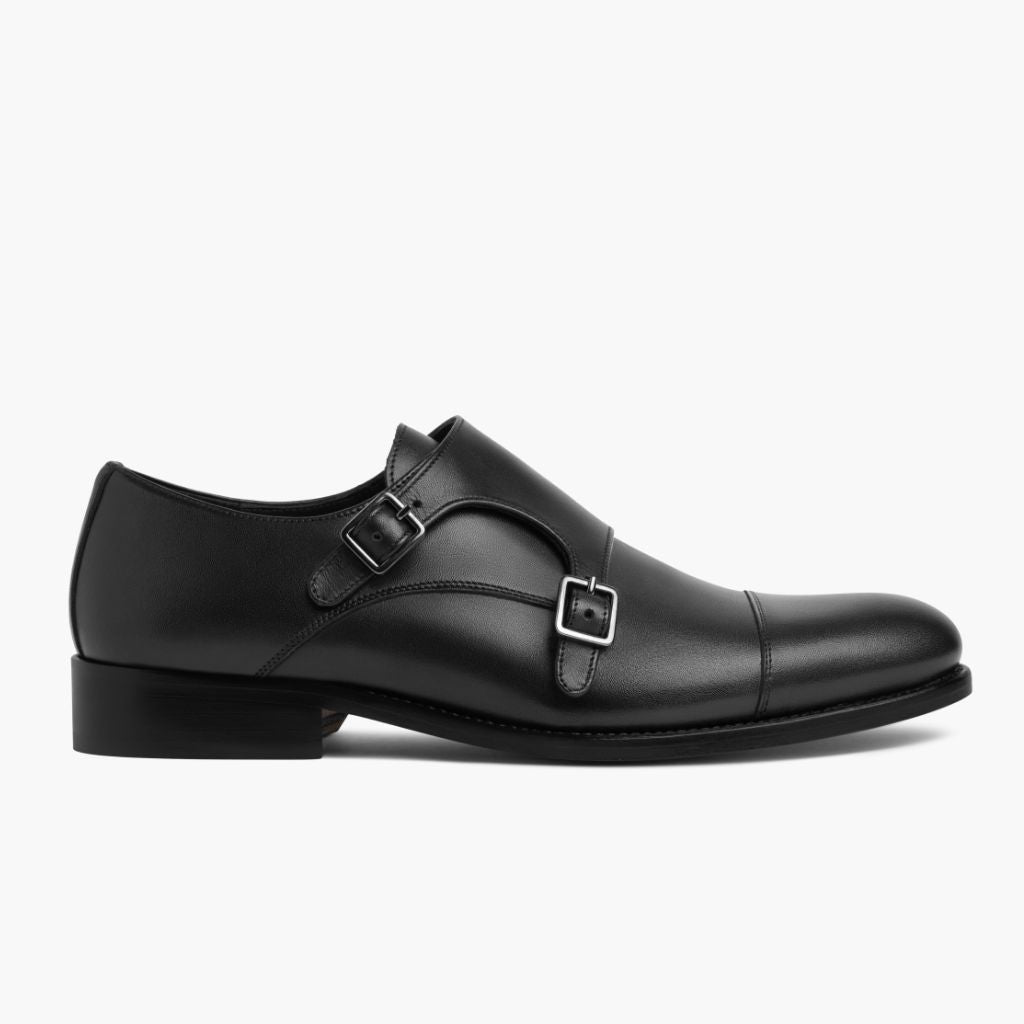 Black Full-Grain leather Loafers - Rahmengenähte Goodyear-Welt-Konstruktion & vordere Zehenkappe