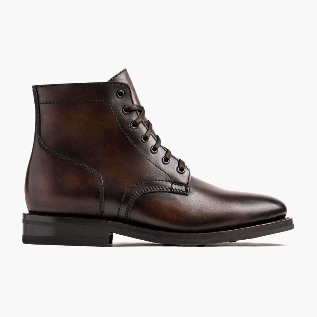Black Full-Grain leather Boots - Rahmengenähte Goodyear-Welt-Konstruktion & vordere Zehenkappe