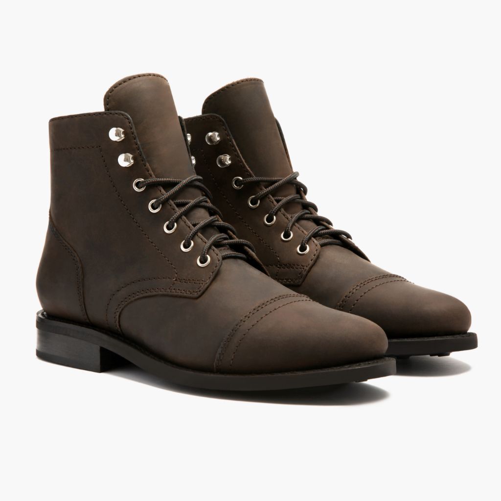 Classic Full-Grain leather Boots - Rahmengenähte Goodyear-Welt-Konstruktion & vordere Zehenkappe