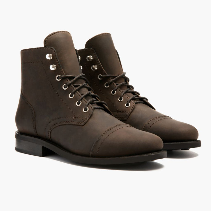Captain Tabakbraun Lederstiefel für Damen