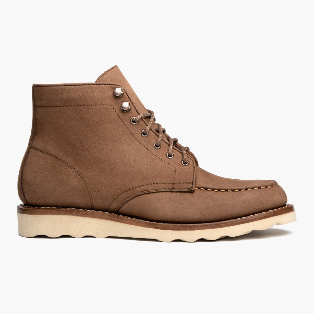 Diplomat Pebble Lederstiefel für Damen in Classic Full-Grain Leather - Seitenansicht | Online Kaufen