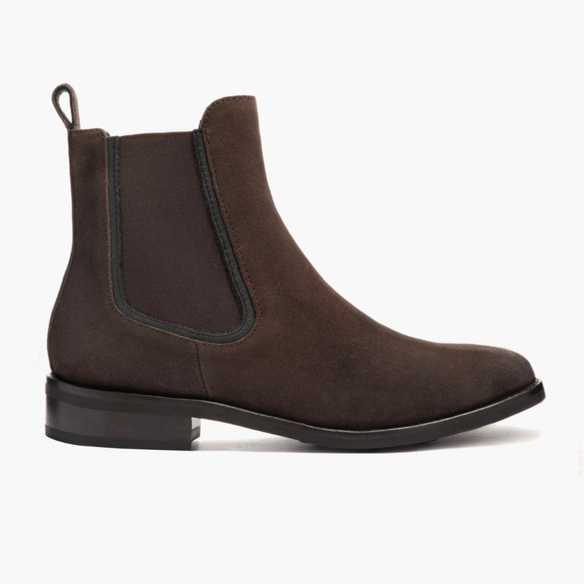 Duchess Dark Braun Suede Leather Boots für Damen