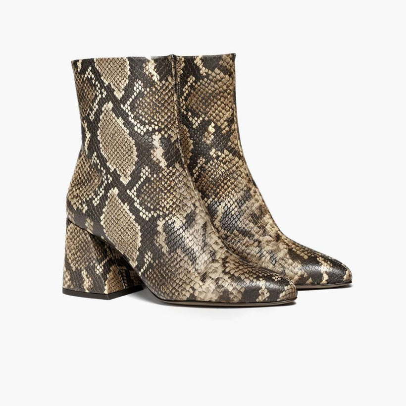 Heartbreaker Snake Print Leather Boots für Damen