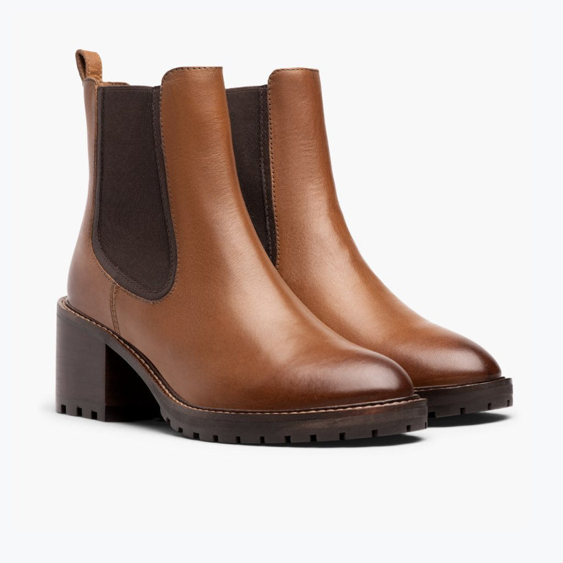 Knockout Toffee Leather Boots für Damen