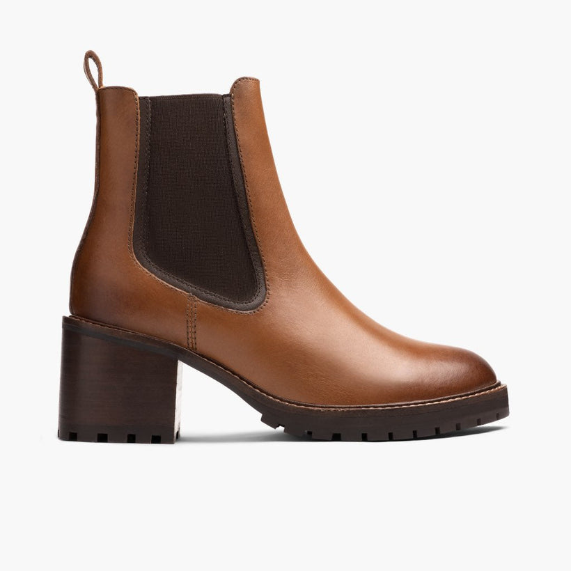 Knockout Toffee Leather Boots für Damen