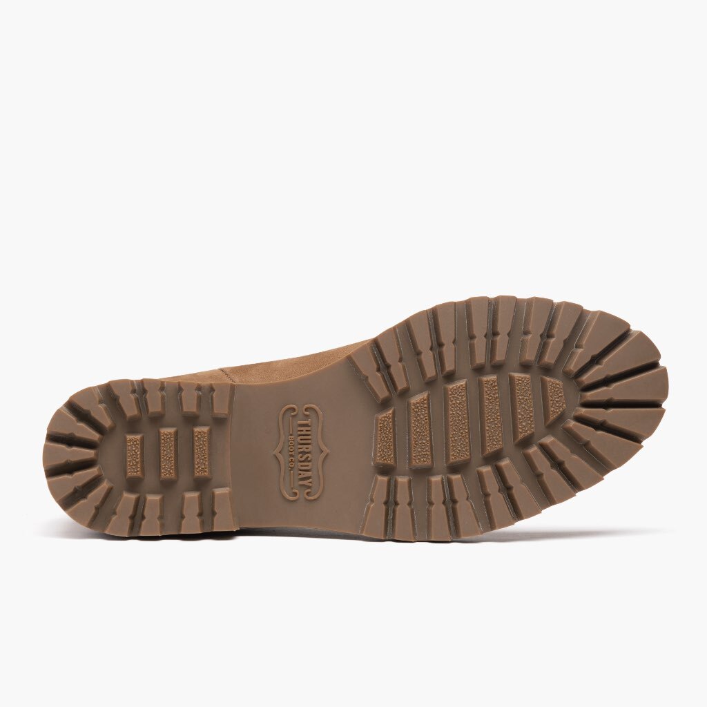High-Traction Rubber Outsole & Lug Tread Pattern on Legend Pebble Lederstiefel für Damen