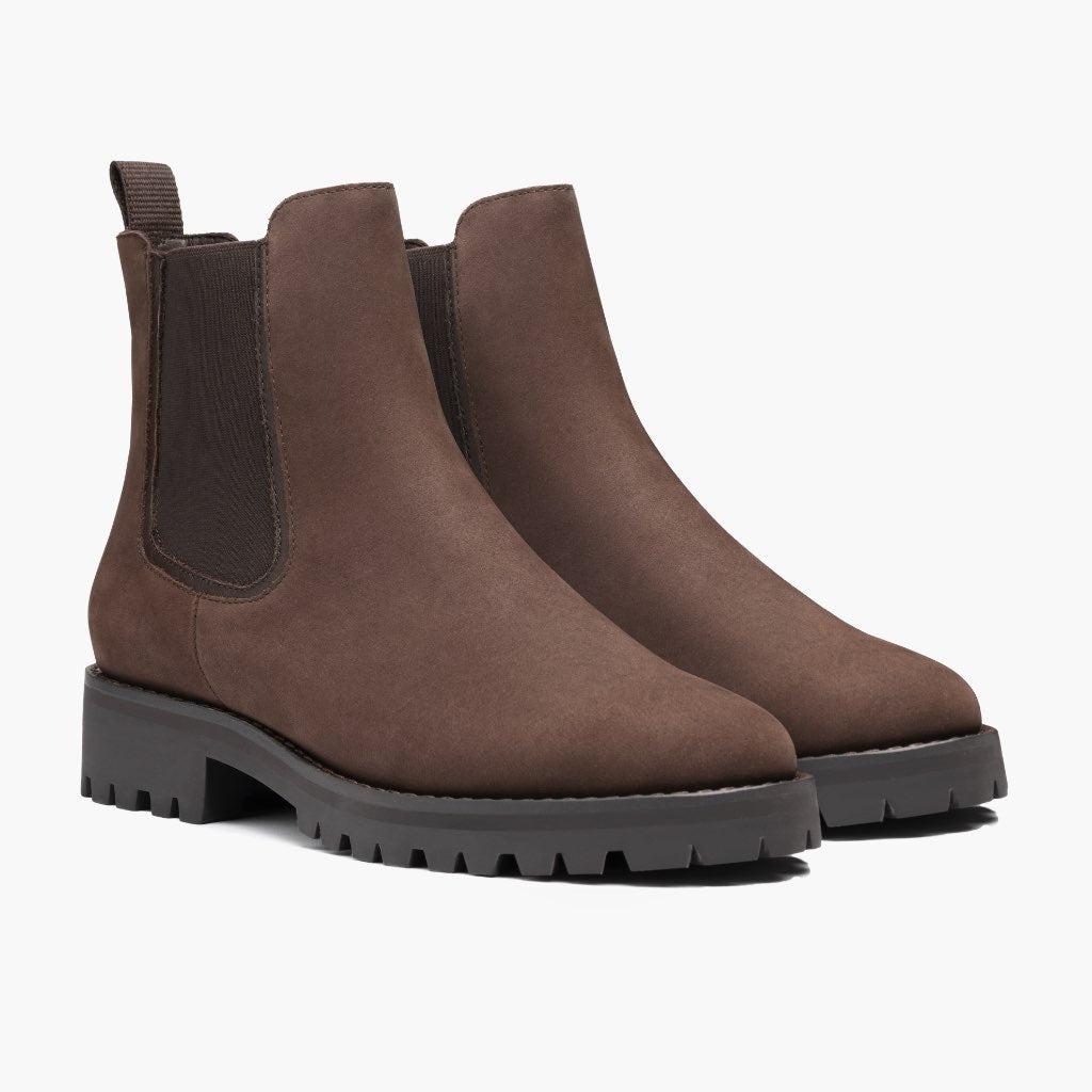 Legend Truffle Lederstiefel für Damen - Rahmengenähte Goodyear-Welt-Konstruktion & vordere Zehenkappe