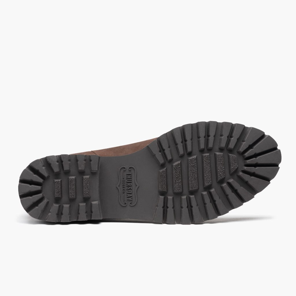 High-Traction Rubber Outsole & Lug Tread Pattern on Legend Truffle Lederstiefel für Damen