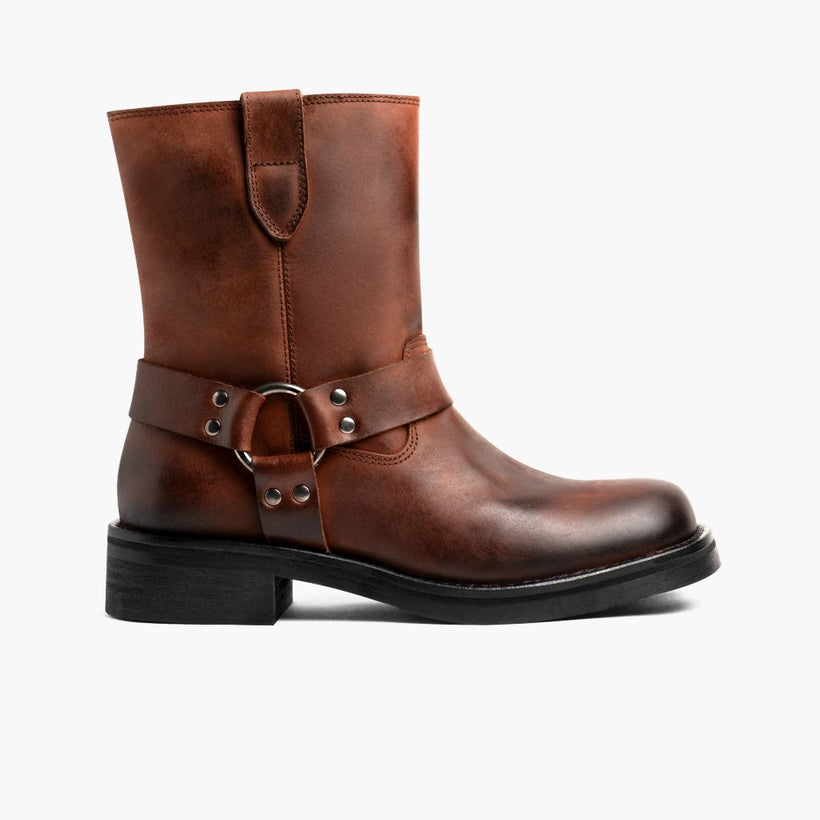 Outlaw Rust Braun Leather Boots für Damen