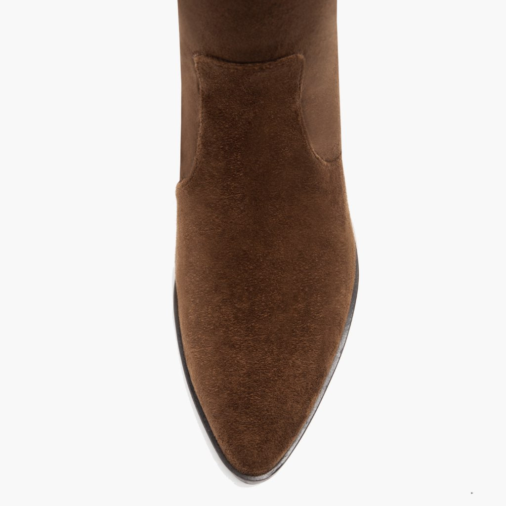 Tempest Espresso Lederstiefel für Damen - Verstärkte Fersenkappe & präzise Doppelnaht