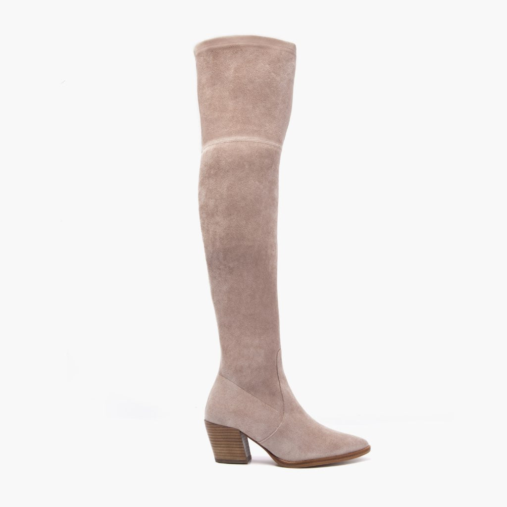 Tempest Sand Lederstiefel für Damen in Classic Full-Grain Leather - Seitenansicht | Online Kaufen