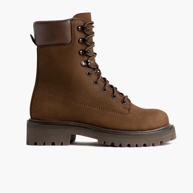 Explorer Hellbraun Matte Leather Boots für Damen
