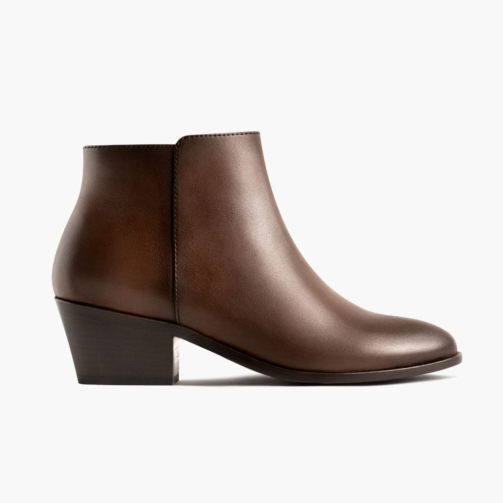 Downtown Amaretto Lederstiefel für Damen in Classic Full-Grain Leather - Seitenansicht | Online Kaufen