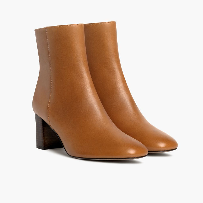 High Standard Toffee Leather Boots für Damen