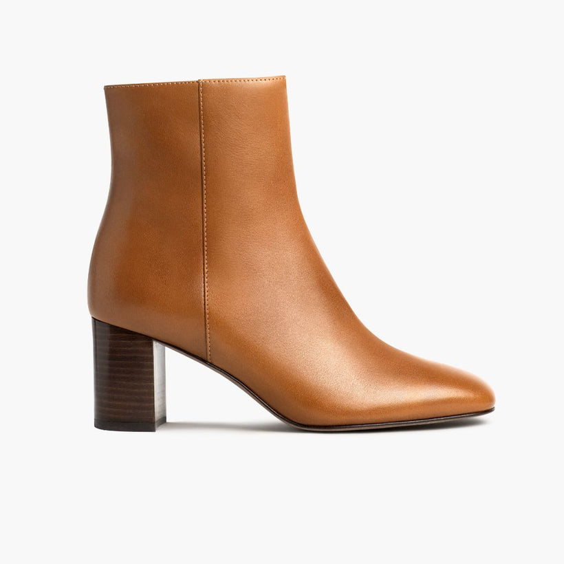 High Standard Toffee Leather Boots für Damen
