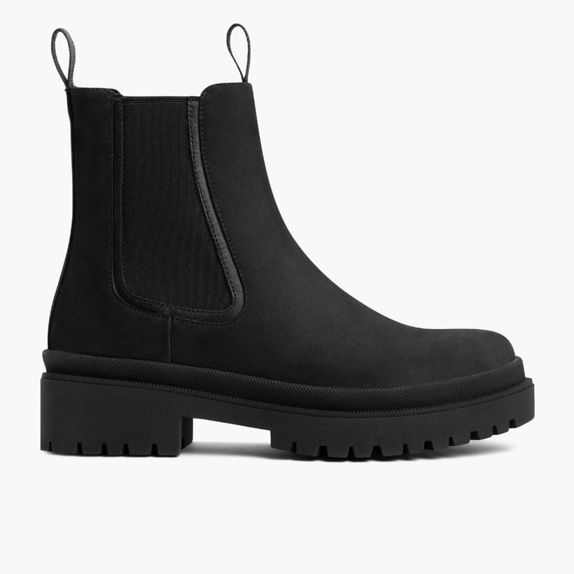 Legend Platform Schwarz Matte Leather Boots für Damen