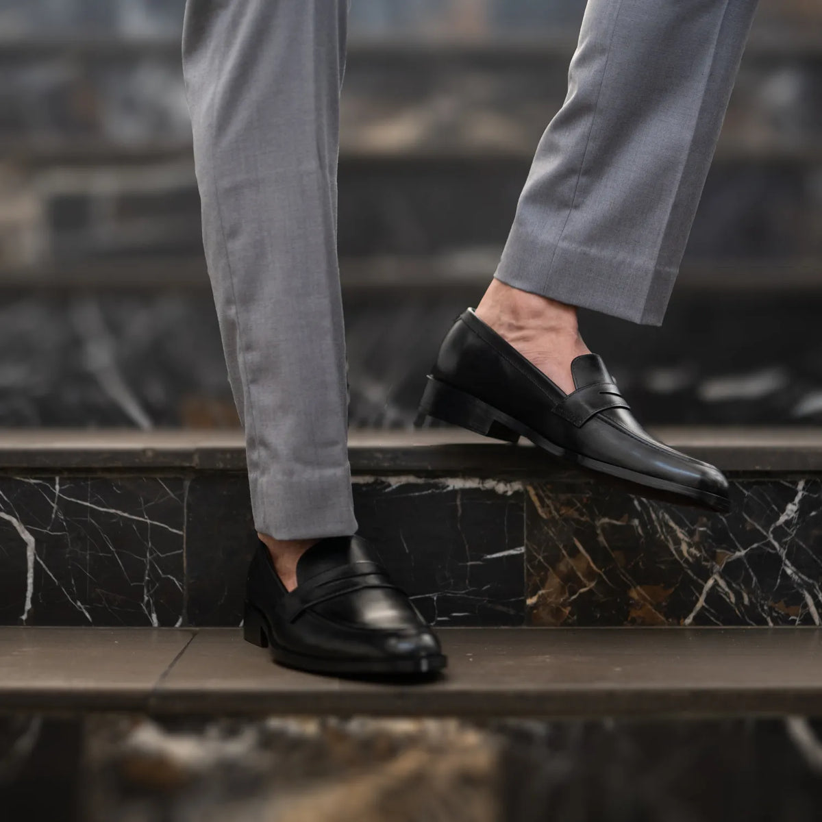 Orlaven Baxton Schwarz Leder-Loafer für Herren footwear image 10