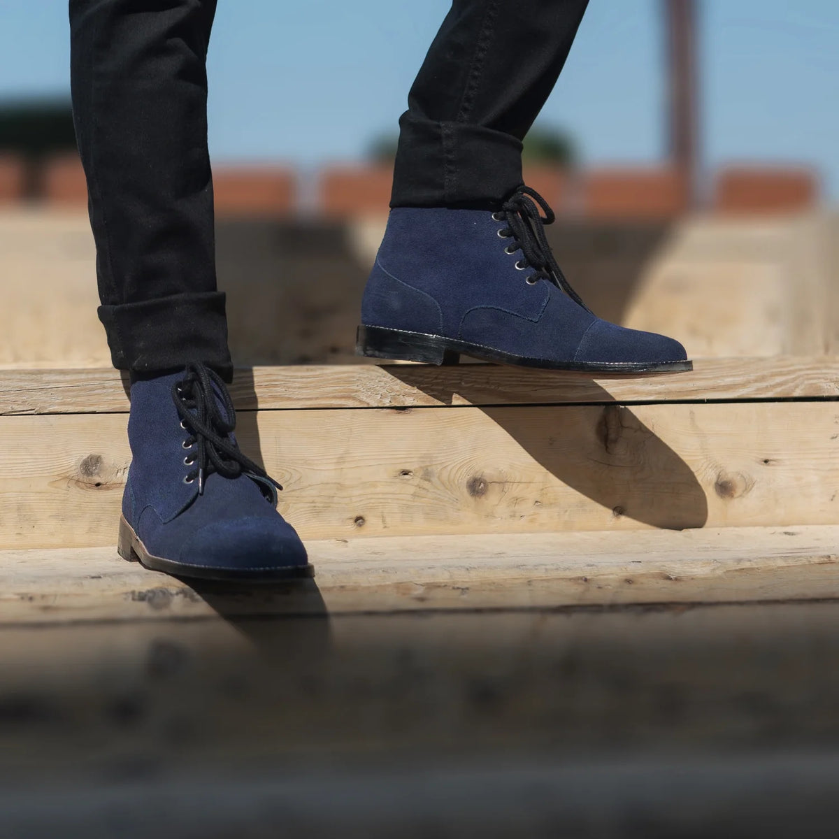 Orlaven Knight Derby Midnight Blau Suede Lederstiefel für Herren footwear image 10