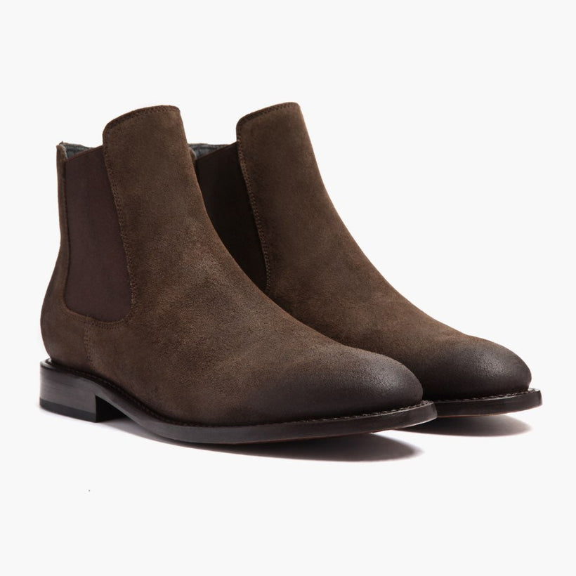 Cavalier Dunkelbraun Lederstiefel für Herren