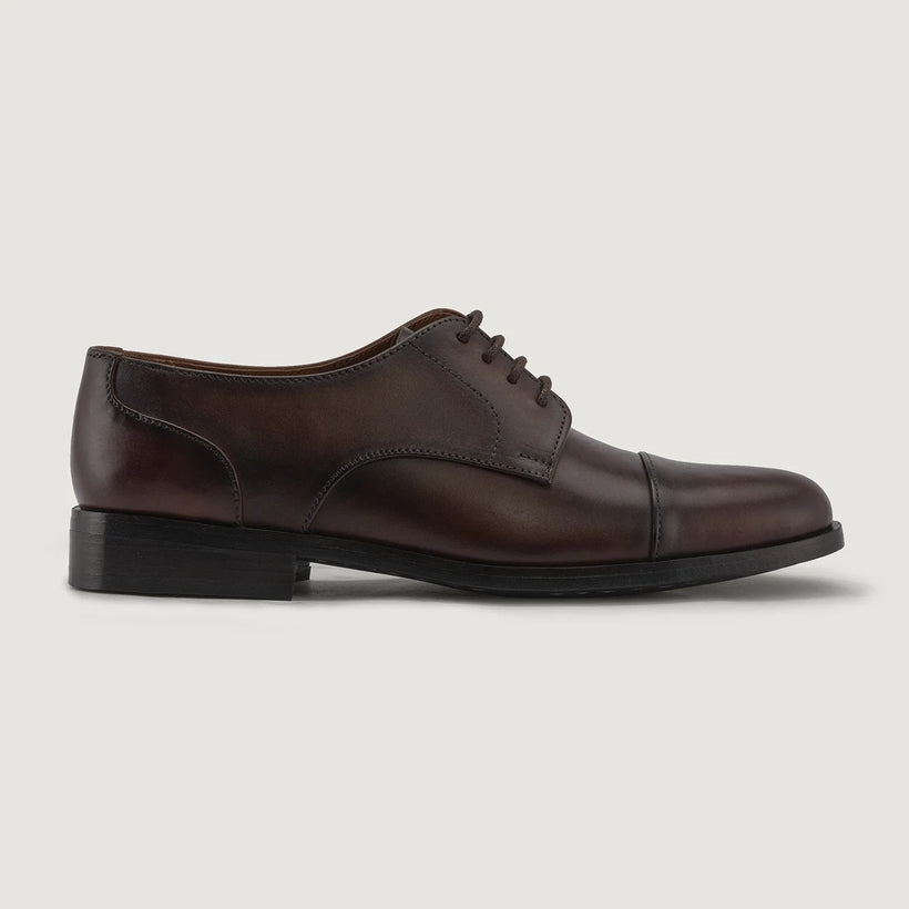 Attorney Derby Burnished Braun Leather Shoes für Herren