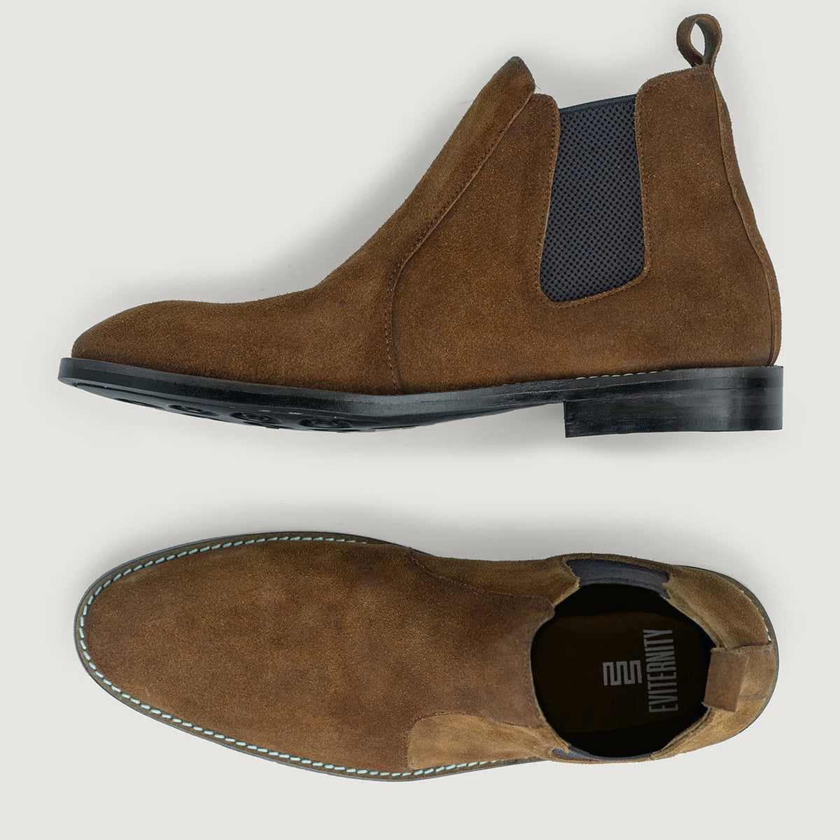 Clarkson Chelsea Braun Suede Lederstiefel - StudGuard für Herren - Verstärkte Fersenkappe & präzise Doppelnaht
